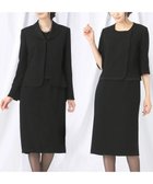 【自由区 FORMAL/JIYU-KU FORMAL】の【高級トリアセテート素材】レベッカBSジョーゼット ジャケット+ワンピース ブラック系|ID: prp329100004677164 ipo3291000000034210692