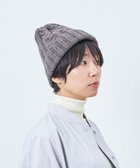【アンドウール/AND WOOL】の〈上質な素材と手仕事から生まれた優しいニット〉メリノウール・ケーブル編みニット帽子 ブラウン|ID: prp329100004677191 ipo3291000000034268128