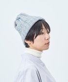 【アンドウール/AND WOOL】の〈上質な素材と手仕事から生まれた優しいニット〉メリノウール・ケーブル編みニット帽子 ライトグレー|ID: prp329100004677191 ipo3291000000034268129