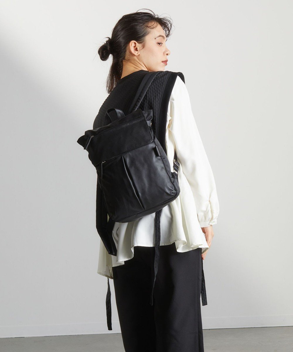 【イザック/Y'SACCS】のナイロン×牛革コンビシリーズ リュックサック 人気、トレンドファッション・服の通販 founy(ファニー) 　ファッション　Fashion　レディースファッション　Fashion for Women　バッグ　Bags　コンビ　Combo, Combination Style　フロント　Front, Front Design　ベーシック　Basic, Essential　リュック　Backpack, Rucksack　軽量　Lightweight, Ultra Light　 other-1|ID: prp329100004677200 ipo3291000000034268200