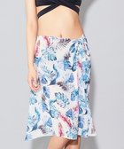 【三愛水着楽園/San-ai Resort】の【SALE】【San-ai Resort】リーフ柄 巻きパレオ F ホワイト|ID: prp329100004677215 ipo3291000000033792526