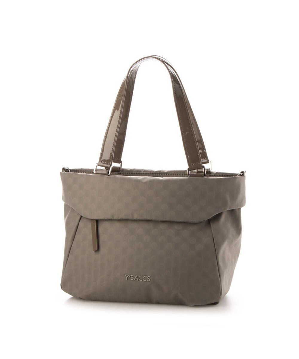 【イザック/Y'SACCS】のPolka Dots 口折れ2wayトート Sサイズ インテリア・キッズ・メンズ・レディースファッション・服の通販 founy(ファニー) 　ファッション　Fashion　レディースファッション　Fashion for Women　バッグ　Bags　ショルダー　Shoulder, Shoulder Strap　ドット　Polka Dot, Dot Pattern　ベーシック　Basic, Essential　人気　Popular, Best Seller　定番　Standard, Basic Item　グレージュ|ID: prp329100004677218 ipo3291000000034268340