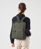 【ラ バガジェリー/LA BAGAGERIE】のコーデュラ×リサイクルレザー スクエアリュックサック ダークグレー|ID: prp329100004677220 ipo3291000000034268387