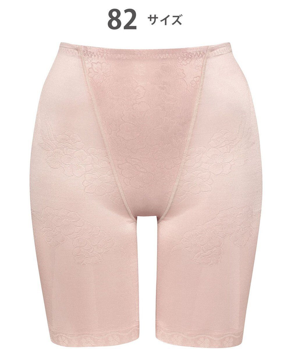 【ウィング/Wing】のガードル 【キュッとアップパンツ】 ヒップをまるくメリハリあるラインに ラクにおなか押さえ ロング丈 KQ0745 ウイング/ワコール インテリア・キッズ・メンズ・レディースファッション・服の通販 founy(ファニー) 　ファッション　Fashion　レディースファッション　Fashion for Women　パンツ　Pants & Trousers　下着・ランジェリー　Lingerie & Intimates　アンダーウェア・ベースインナー・肌着　Underwear / Base Layer / Undergarments　なめらか　Smooth, Silky Texture　アンダー　Underwear Essentials　メッシュ　Mesh, Net Fabric　ロング　Long, Long-Length　ピーチ|ID: prp329100004677249 ipo3291000000033792664