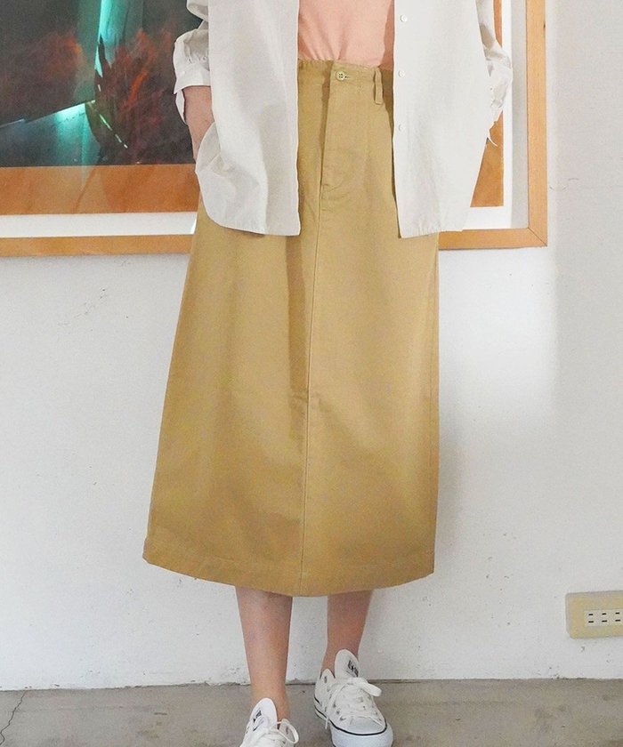 【サキュウ/caqu】のM45 Chino skirt キレイめチノスカート インテリア・キッズ・メンズ・レディースファッション・服の通販 founy(ファニー) https://founy.com/ ファッション Fashion レディースファッション Fashion for Women スカート Skirts ジーンズ Jeans, Denim Pants A/W・秋冬 Autumn/Winter S/S・春夏 SS, Spring/Summer, Warm Season 夏 Summer |ID: prp329100004677291 ipo3291000000033792740