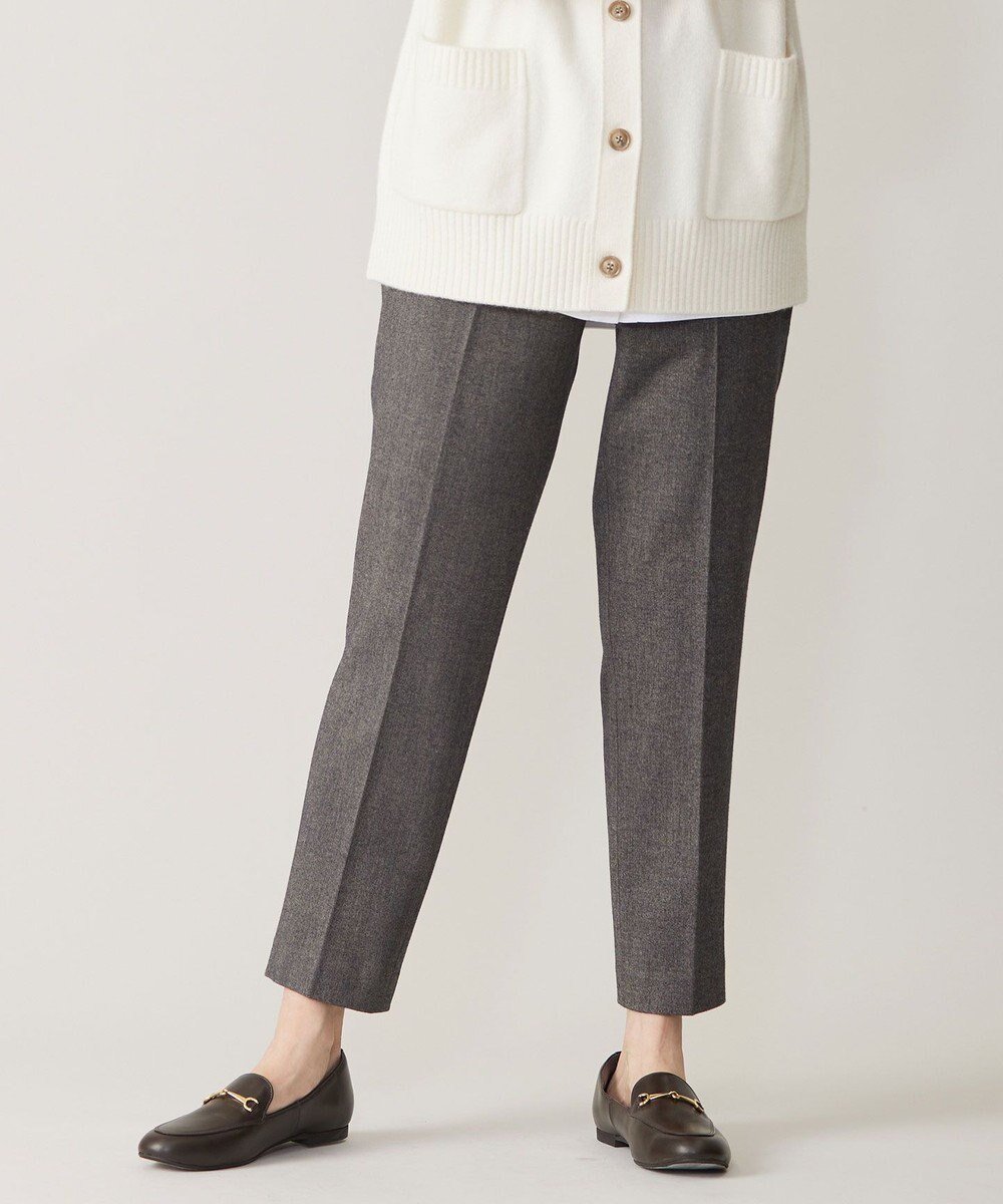 【ジェイ プレス/J.PRESS】の【洗える】チェルビック テーパード パンツ インテリア・キッズ・メンズ・レディースファッション・服の通販 founy(ファニー) 　ファッション　Fashion　レディースファッション　Fashion for Women　パンツ　Pants & Trousers　洗える　Machine Washable　ストレッチ　Stretch, Stretchy Fabric　センター　Center, Center Line　テーパード　Tapered, Tapered Pants　定番　Standard, Basic Item　人気　Popular, Best Seller　ピーチ　Peach, Soft Touch　A/W・秋冬　Autumn/Winter　ダークブラウン系|ID: prp329100004677293 ipo3291000000034293859