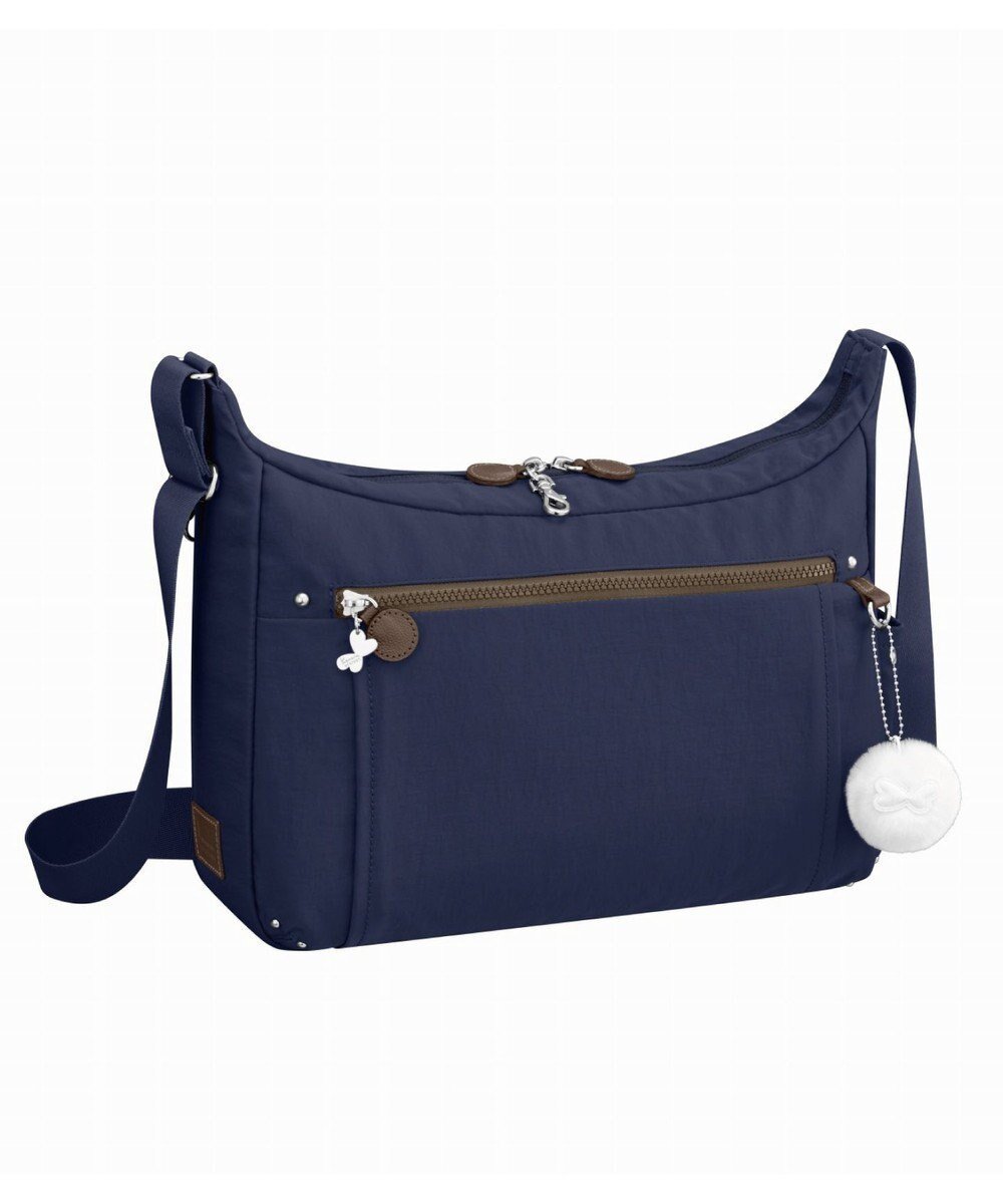 【エースバッグズアンドラゲッジ/ACE BAGS & LUGGAGE】のKanana project PJ8-3rd フリーウェイバッグ 舟形 ショルダーバッグ 62106 カナナ プロジェクト インテリア・キッズ・メンズ・レディースファッション・服の通販 founy(ファニー) 　ファッション　Fashion　レディースファッション　Fashion for Women　クッション　Cushion, Throw Pillow　軽量　Lightweight, Ultra Light　シンプル　Simple, Minimal　スタイリッシュ　Stylish, Fashionable　パール　Pearl, Pearl Accent　フロント　Front, Front Design　ポケット　Pocket, Pocket Detail　リュック　Backpack, Rucksack　再入荷　Restock / Back in Stock　旅行　Travel　スーツケース キャリーケース　Suitcase / Carry Case　エレガント 上品　Elegant　ネイビー|ID: prp329100004677300 ipo3291000000033792784
