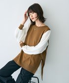 【イェッカ ヴェッカ/YECCA VECCA】のサイドプリーツ異素材MIXプルオーバー 人気、トレンドファッション・服の通販 founy(ファニー) ファッション Fashion レディースファッション Fashion for Women トップス・カットソー Cut & Sew Tops ニット Knit Tops & Sweaters カジュアルプルオーバー・ニットトップス Pullovers & Knit Tops / Casual Pullovers おすすめ Recommended / Our Picks シフォン Chiffon, Lightweight Fabric スリーブ Sleeve, Long Sleeve / Short Sleeve セーター Sweater, Knitwear ドッキング Docking, Mixed Material フェミニン Feminine, Girly プリーツ Pleats, Pleated ポケット Pocket, Pocket Detail リボン Ribbon, Bow 夏 Summer S/S・春夏 SS, Spring/Summer, Warm Season A/W・秋冬 Autumn/Winter thumbnail Camel|ID: prp329100004677303 ipo3291000000033792835