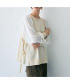 【イェッカ ヴェッカ/YECCA VECCA】のサイドプリーツ異素材MIXプルオーバー 人気、トレンドファッション・服の通販 founy(ファニー) ファッション Fashion レディースファッション Fashion for Women トップス・カットソー Cut & Sew Tops ニット Knit Tops & Sweaters カジュアルプルオーバー・ニットトップス Pullovers & Knit Tops / Casual Pullovers おすすめ Recommended / Our Picks シフォン Chiffon, Lightweight Fabric スリーブ Sleeve, Long Sleeve / Short Sleeve セーター Sweater, Knitwear ドッキング Docking, Mixed Material フェミニン Feminine, Girly プリーツ Pleats, Pleated ポケット Pocket, Pocket Detail リボン Ribbon, Bow 夏 Summer S/S・春夏 SS, Spring/Summer, Warm Season A/W・秋冬 Autumn/Winter thumbnail Ivory|ID: prp329100004677303 ipo3291000000033792836