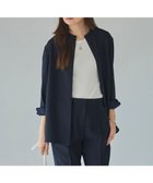 【アイシービー/iCB】の【接触冷感・UVケア・速乾・洗える】 FluidBackSatin シャツブラウス ネイビー系|ID: prp329100004677312 ipo3291000000033792904