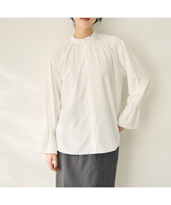 【エニー/ANY】の【抗菌防臭/UVカット/速乾】エニィファンクションハイネックブラウス インテリア・キッズ・メンズ・レディースファッション・服の通販 founy(ファニー) https://founy.com/ ファッション Fashion レディースファッション Fashion for Women トップス・カットソー Cut & Sew Tops シャツ・ブラウス・オフィスカジュアル Elegant Blouses & Button-Ups インナー Innerwear 抗菌 Antibacterial, Bacteria-Resistant スウェット / スエット Sweatshirt, Sweatwear ストライプ Stripe, Striped Pattern スマホ Smartphone, Mobile Device デニム Denim, Jeans Material 定番 Standard, Basic Item ハイネック High Neck, Mock Neck フリル Frill, Ruffle ベーシック Basic, Essential リラックス Relax, Relaxed Fit A/W・秋冬 Autumn/Winter 再入荷 Restock / Back in Stock 新作・新入荷 New Arrivals / New In おすすめ Recommended / Our Picks |ID: prp329100004677345 ipo3291000000033793159