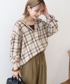 【アメリカンホリック/AMERICAN HOLIC】のチェックフードシャツ Beige|ID: prp329100004677375 ipo3291000000033793351