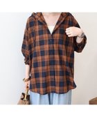 【アメリカンホリック/AMERICAN HOLIC】のチェックフードシャツ Navy|ID: prp329100004677375 ipo3291000000033793353