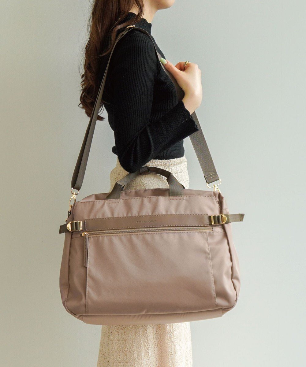 【エースバッグズアンドラゲッジ/ACE BAGS & LUGGAGE】のhiromichi nakano エリン ボストンバッグ 17566 ヒロミチナカノ インテリア・キッズ・メンズ・レディースファッション・服の通販 founy(ファニー) 　ファッション　Fashion　レディースファッション　Fashion for Women　ショルダー　Shoulder, Shoulder Strap　シンプル　Simple, Minimal　スタイリッシュ　Stylish, Fashionable　セットアップ　Set-Up, Coordinated Outfit　トラベル　Travel, Travel Gear　フェイクレザー　Faux Leather, PU Leather　フロント　Front, Front Design　ボストンバッグ　Boston Bag, Retro Bag　ポケット　Pocket, Pocket Detail　エレガント 上品　Elegant　ベージュ|ID: prp329100004677390 ipo3291000000033793437