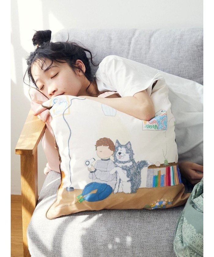 【クラフトスタンダードブティック/CRAFT STANDARD BOUTIQUE】のCozue クッションカバー インテリア・キッズ・メンズ・レディースファッション・服の通販 founy(ファニー) https://founy.com/ ファッション Fashion レディースファッション Fashion for Women イラスト Illustration クッション Cushion, Throw Pillow ジップ Zip, Zipper おすすめ Recommended / Our Picks |ID: prp329100004677395 ipo3291000000033793460
