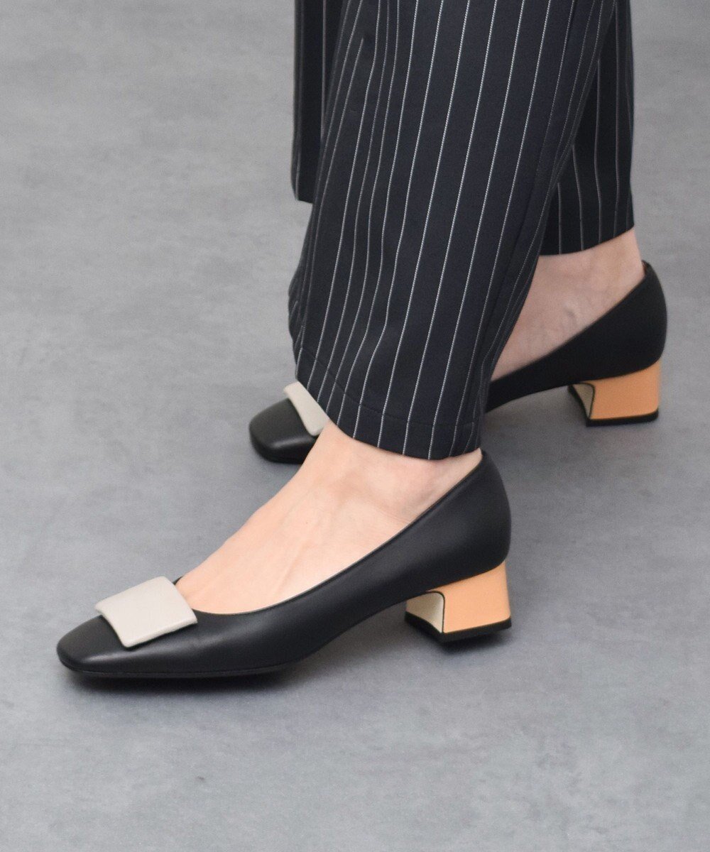 【インター ショシュール/INTER-CHAUSSURES】の【FABIO RUSCONI】オーナメントパンプス インテリア・キッズ・メンズ・レディースファッション・服の通販 founy(ファニー) 　ファッション　Fashion　レディースファッション　Fashion for Women　イタリア　Italy　ブラックコンビ|ID: prp329100004677411 ipo3291000000033880435