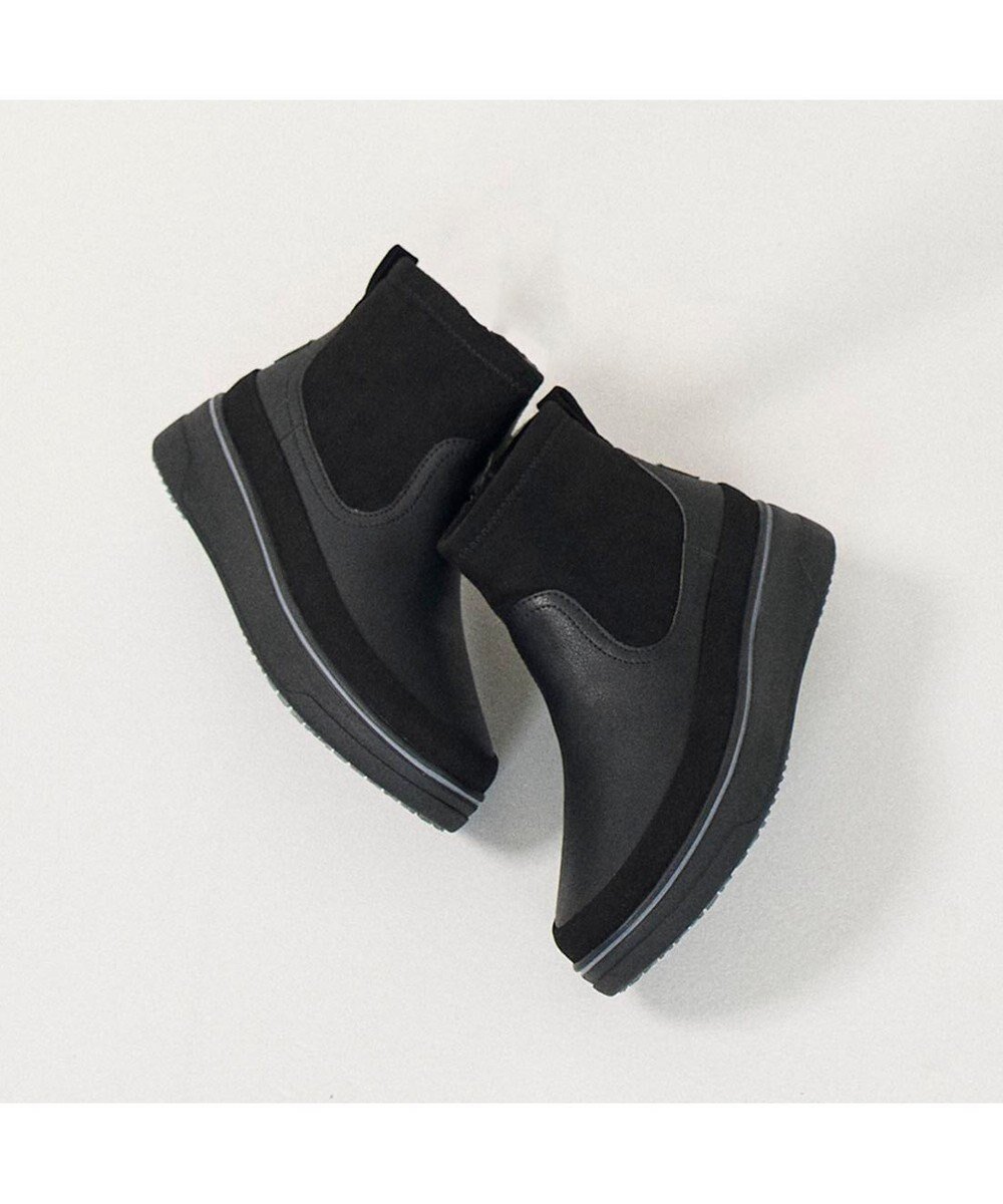 【イング/ing】のing 【レイン対応】生活防水スニーカーブーツ インテリア・キッズ・メンズ・レディースファッション・服の通販 founy(ファニー) 　ファッション　Fashion　レディースファッション　Fashion for Women　アンクル　Ankle-Length Design　シューズ　Shoes, Footwear　ストレッチ　Stretch, Stretchy Fabric　スニーカー　Sneakers, Trainers　トレンド　Trend, Trending Now　バランス　Balance, Style Balance　ベーシック　Basic, Essential　レイン　Rain, Rainproof　A/W・秋冬　Autumn/Winter　おすすめ　Recommended / Our Picks　ブラック|ID: prp329100004677412 ipo3291000000033793550