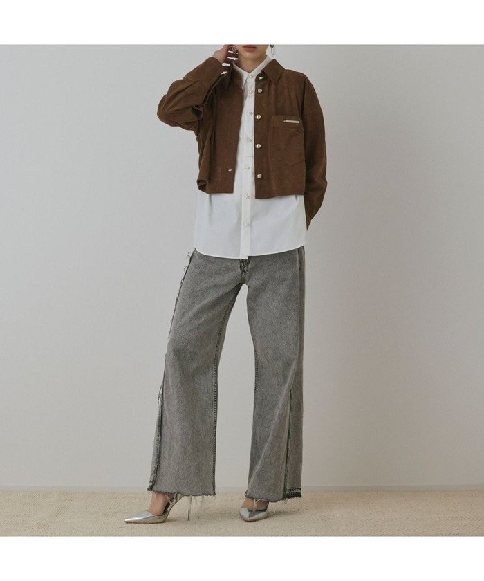 【グレース コンチネンタル/GRACE CONTINENTAL】のフェイクスウェードブラウス インテリア・キッズ・メンズ・レディースファッション・服の通販 founy(ファニー) https://founy.com/ ファッション Fashion レディースファッション Fashion for Women トップス・カットソー Cut & Sew Tops シャツ・ブラウス・オフィスカジュアル Elegant Blouses & Button-Ups 新作・新入荷 New Arrivals / New In おすすめ Recommended / Our Picks ショート Short, Short Length セットアップ Set-Up, Coordinated Outfit バランス Balance, Style Balance リラックス Relax, Relaxed Fit エレガント 上品 Elegant A/W・秋冬 Autumn/Winter |ID: prp329100004677416 ipo3291000000033793565