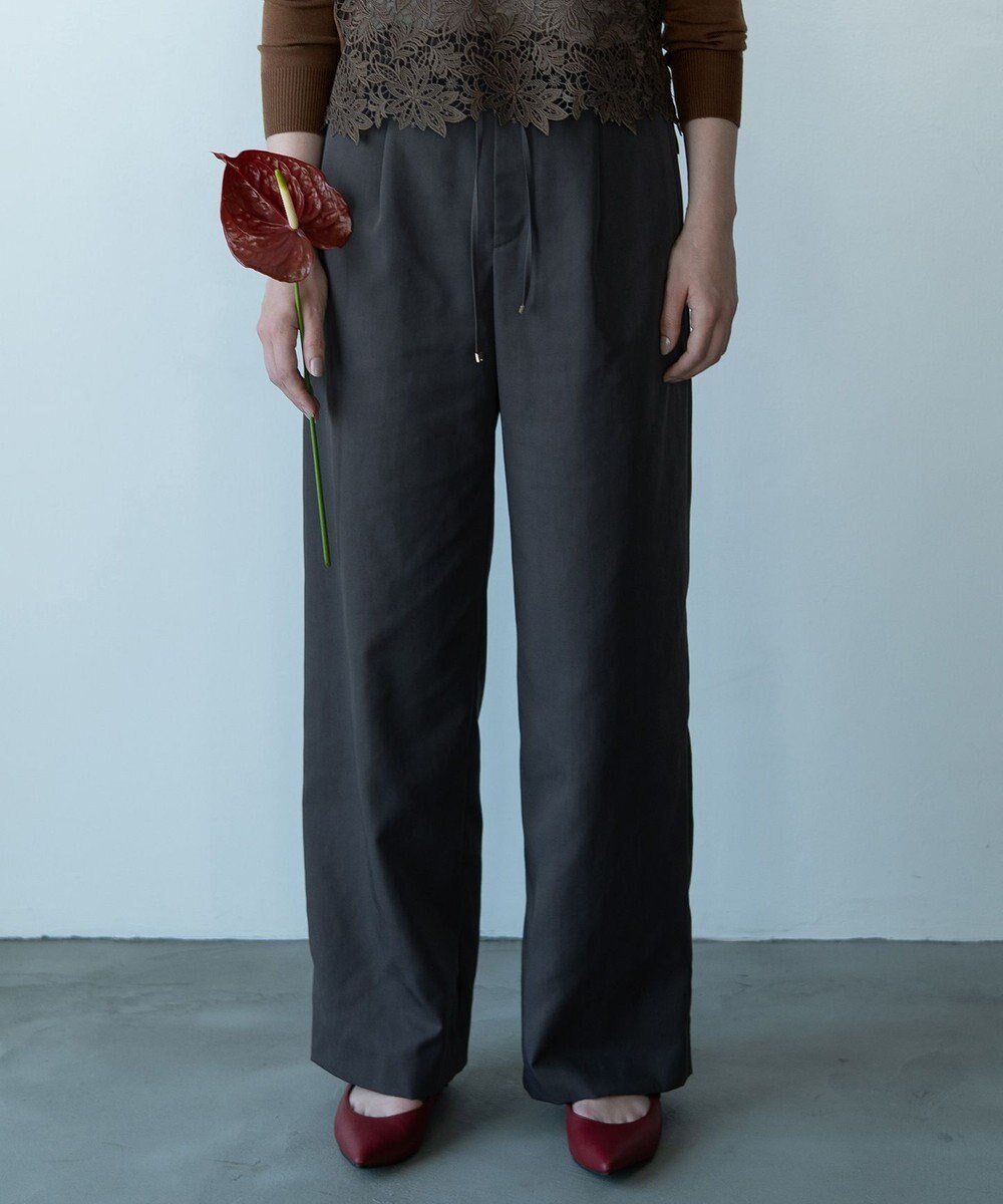 【自由区/JIYU-KU】の【カトリエムブーケ】Pantalon large ワイドストレートパンツ 人気、トレンドファッション・服の通販 founy(ファニー) ファッション Fashion レディースファッション Fashion for Women パンツ Pants & Trousers エレガント 上品 Elegant ギャザー Gathered, Ruffled ストレート Straight, Straight Cut ポケット Pocket, Pocket Detail ミックス Mix, Mixed Style モダン Modern, Contemporary ワイド Wide, Wide Fit A/W・秋冬 Autumn/Winter other-1|ID: prp329100004677418 ipo3291000000033793576