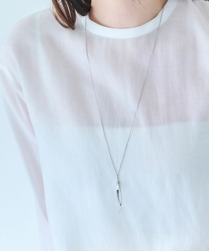 【フィービィー/phoebe】の【金属アレルギー対応】ツインカーブYラインネックレス シルバー/全長 67～70cm/ニッケルフリー インテリア・キッズ・メンズ・レディースファッション・服の通販 founy(ファニー) https://founy.com/ ファッション Fashion レディースファッション Fashion for Women ジュエリー Jewelry ネックレス Necklaces & Pendants アクセサリー Fashion Accessories シルバー Silver, Metallic Silver シンプル Simple, Minimal ネックレス Necklace, Pendant Necklace バランス Balance, Style Balance フォルム Silhouette, Form モチーフ Motif, Design Theme |ID: prp329100004677449 ipo3291000000033793729