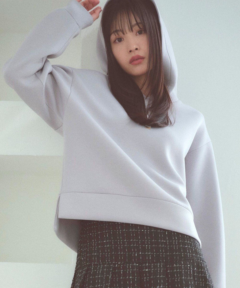 【フェルゥ/Feroux】のきれいめダンボール フーディー インテリア・キッズ・メンズ・レディースファッション・服の通販 founy(ファニー) 　ファッション　Fashion　レディースファッション　Fashion for Women　トップス・カットソー　Cut & Sew Tops　レディースパーカー・カジュアルフーディー　Casual Hoodies & Sweatshirts　パーカー　Hoodie, Parka　フェミニン　Feminine, Girly　ミニスカート　Mini Skirt, Short Skirt　人気　Popular, Best Seller　定番　Standard, Basic Item　A/W・秋冬　Autumn/Winter　スカイブルー系|ID: prp329100004677479 ipo3291000000035542574