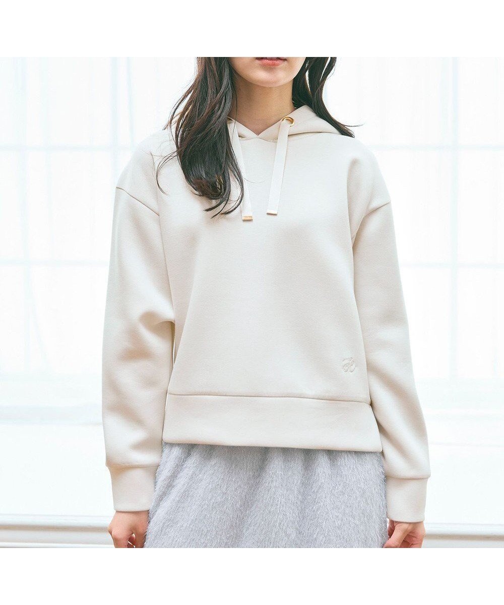 【フェルゥ/Feroux】のきれいめダンボール フーディー インテリア・キッズ・メンズ・レディースファッション・服の通販 founy(ファニー) 　ファッション　Fashion　レディースファッション　Fashion for Women　トップス・カットソー　Cut & Sew Tops　レディースパーカー・カジュアルフーディー　Casual Hoodies & Sweatshirts　パーカー　Hoodie, Parka　フェミニン　Feminine, Girly　ミニスカート　Mini Skirt, Short Skirt　人気　Popular, Best Seller　定番　Standard, Basic Item　A/W・秋冬　Autumn/Winter　アイボリー系|ID: prp329100004677479 ipo3291000000035542575