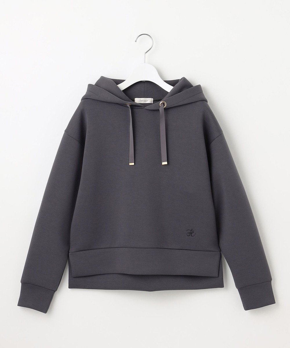 【フェルゥ/Feroux】のきれいめダンボール フーディー インテリア・キッズ・メンズ・レディースファッション・服の通販 founy(ファニー) 　ファッション　Fashion　レディースファッション　Fashion for Women　トップス・カットソー　Cut & Sew Tops　レディースパーカー・カジュアルフーディー　Casual Hoodies & Sweatshirts　パーカー　Hoodie, Parka　フェミニン　Feminine, Girly　ミニスカート　Mini Skirt, Short Skirt　人気　Popular, Best Seller　定番　Standard, Basic Item　A/W・秋冬　Autumn/Winter　グレー系|ID: prp329100004677479 ipo3291000000035542576