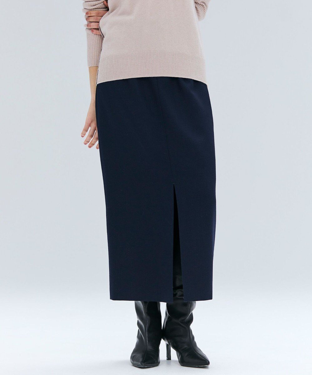 【ベイジ,/BEIGE,】のBUNNELL / ウールハイウエストタブボタンスカート インテリア・キッズ・メンズ・レディースファッション・服の通販 founy(ファニー) 　ファッション　Fashion　レディースファッション　Fashion for Women　スカート　Skirts　シューズ　Shoes, Footwear　ジャケット　Jacket, Outerwear　スリット　Slit, Slit Detail　セットアップ　Set-Up, Coordinated Outfit　バランス　Balance, Style Balance　フロント　Front, Front Design　ロング　Long, Long-Length　冬　Winter / This Winter　A/W・秋冬　Autumn/Winter　Navy|ID: prp329100004677519 ipo3291000000033794061