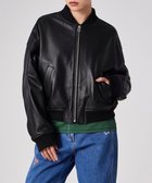 【ポール スミス/Paul Smith】のラムレザー MA-1 ブルゾン ブラック|ID: prp329100004677526 ipo3291000000033919501