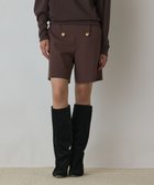 【グレース コンチネンタル/GRACE CONTINENTAL】のダブルボタンショートパンツ ブラウン|ID: prp329100004677564 ipo3291000000033794296