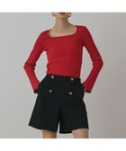 【グレース コンチネンタル/GRACE CONTINENTAL】のダブルボタンショートパンツ ブラック|ID: prp329100004677564 ipo3291000000033794299