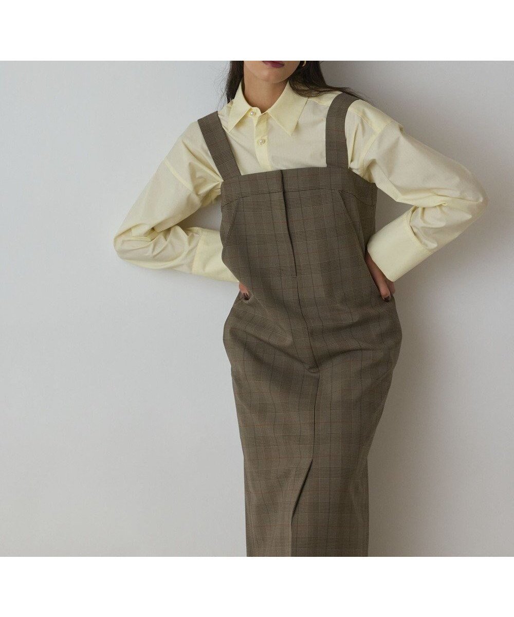 【グレース コンチネンタル/GRACE CONTINENTAL】のスーツ地ジャンパ-スカート インテリア・キッズ・メンズ・レディースファッション・服の通販 founy(ファニー) 　ファッション　Fashion　レディースファッション　Fashion for Women　スカート　Skirts　スーツ　Business Suits & Workwear　スーツスカート・ビジネス用スカート　Suit Skirts / Office Skirts　おすすめ　Recommended / Our Picks　カットソー　Cut and Sewn Top　ジャケット　Jacket, Outerwear　スカーフ　Scarf, Neckwear　ストレート　Straight, Straight Cut　スリット　Slit, Slit Detail　スーツ　Suit, Formalwear　セットアップ　Set-Up, Coordinated Outfit　ハイネック　High Neck, Mock Neck　フロント　Front, Front Design　エレガント 上品　Elegant　夏　Summer　秋　Autumn　A/W・秋冬　Autumn/Winter　マルチ|ID: prp329100004677566 ipo3291000000033794311