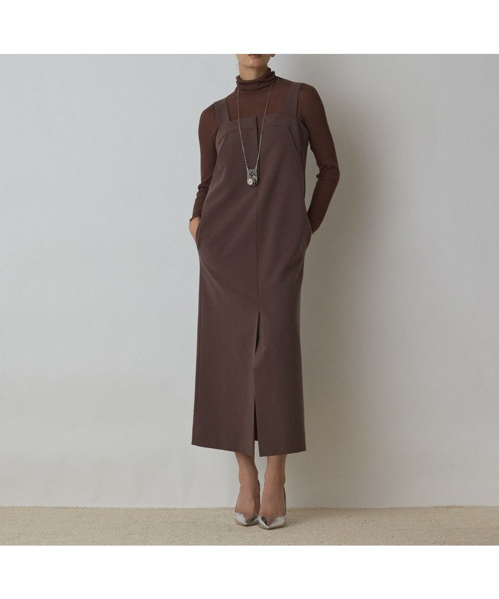 【グレース コンチネンタル/GRACE CONTINENTAL】のスーツ地ジャンパ-スカート 人気、トレンドファッション・服の通販 founy(ファニー) 　ファッション　Fashion　レディースファッション　Fashion for Women　スカート　Skirts　スーツ　Business Suits & Workwear　スーツスカート・ビジネス用スカート　Suit Skirts / Office Skirts　おすすめ　Recommended / Our Picks　カットソー　Cut and Sewn Top　ジャケット　Jacket, Outerwear　スカーフ　Scarf, Neckwear　ストレート　Straight, Straight Cut　スリット　Slit, Slit Detail　スーツ　Suit, Formalwear　セットアップ　Set-Up, Coordinated Outfit　ハイネック　High Neck, Mock Neck　フロント　Front, Front Design　エレガント 上品　Elegant　夏　Summer　秋　Autumn　A/W・秋冬　Autumn/Winter　 other-1|ID: prp329100004677566 ipo3291000000035835254