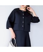 【アンフィーロ 自由区/UNFILO】のBEAUTY FORM KNIT パールボタン カーディガン ネイビー|ID: prp329100004677575 ipo3291000000036565735