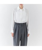 【23区/NIJYUSANKU】の【エステータ】コットンオーガンジー ドレスシャツ 人気、トレンドファッション・服の通販 founy(ファニー) ファッション Fashion レディースファッション Fashion for Women トップス・カットソー Cut & Sew Tops シャツ・ブラウス・オフィスカジュアル Elegant Blouses & Button-Ups ワンピース Dresses フォーマル・パーティードレス・結婚式用ドレス Elegant & Casual Dresses オーガンジー Organza Fabric カフス Cuff Design サテン Satin, Glossy Fabric シンプル Simple, Minimal ダブル Double, Double-Breasted ドレス Dress, One-Piece フロント Front, Front Design A/W・秋冬 Autumn/Winter 冬 Winter / This Winter 新作・新入荷 New Arrivals / New In thumbnail ホワイト|ID: prp329100004677585 ipo3291000000033794402