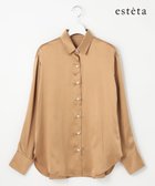 【23区/NIJYUSANKU】の【エステータ】シルクサテン シャツ 人気、トレンドファッション・服の通販 founy(ファニー) ファッション Fashion レディースファッション Fashion for Women トップス・カットソー Cut & Sew Tops シャツ・ブラウス・オフィスカジュアル Elegant Blouses & Button-Ups エレガント 上品 Elegant ヴィンテージ Vintage Style サテン Satin, Glossy Fabric シルク Silk, 100% Silk シンプル Simple, Minimal ドレープ Drape, Draping Fabric マニッシュ Mannish, Boyish A/W・秋冬 Autumn/Winter 冬 Winter / This Winter 新作・新入荷 New Arrivals / New In おすすめ Recommended / Our Picks thumbnail キャメル|ID: prp329100004677587 ipo3291000000033794414