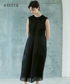 【23区/NIJYUSANKU】の【エステータ】ライトシルクタフタ シアーコンビ ワンピース ネイビー|ID:prp329100004677592