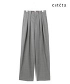 【23区/NIJYUSANKU】の【エステータ】ウールトロドライストレッチ タックワイドパンツ グレー|ID: prp329100004677596 ipo3291000000033794445