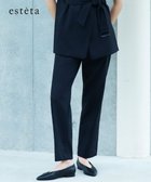 【23区/NIJYUSANKU】の【エステータ】ライトダブルクロス パンツ ブラック|ID: prp329100004677602 ipo3291000000033794475