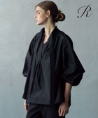 【23区/NIJYUSANKU】の【R(アール)】ポリエステルシルクタフタ ボウタイ ブラウス ブラック系|ID: prp329100004677631 ipo3291000000033794604