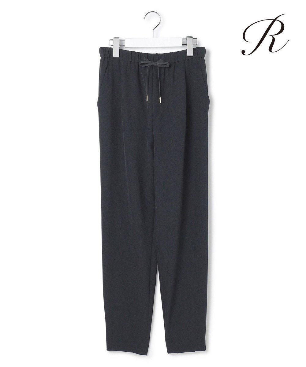 【23区/NIJYUSANKU】の【R(アール)】ライトダブルクロス ドロスト テーパードパンツ インテリア・キッズ・メンズ・レディースファッション・服の通販 founy(ファニー) 　ファッション　Fashion　レディースファッション　Fashion for Women　パンツ　Pants & Trousers　ギャザー　Gathered, Ruffled　ストレッチ　Stretch, Stretchy Fabric　セットアップ　Set-Up, Coordinated Outfit　ダブル　Double, Double-Breasted　ドローストリング　Drawstring, Pull Cord　人気　Popular, Best Seller　A/W・秋冬　Autumn/Winter　冬　Winter / This Winter　2025年　2025　2025-2026秋冬・A/W　Autumn/Winter 2025–26 AW25–26　ネイビー系|ID: prp329100004677638 ipo3291000000035642554