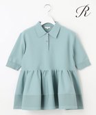 【23区/NIJYUSANKU】の【R(アール)】フォルムニット ペプラム ポロシャツ ブルーグレー系|ID: prp329100004677641 ipo3291000000033794650