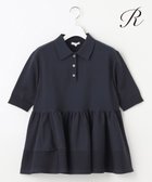 【23区/NIJYUSANKU】の【R(アール)】フォルムニット ペプラム ポロシャツ ネイビー系|ID: prp329100004677641 ipo3291000000033794652
