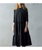 【23区/NIJYUSANKU】の【R(アール)】フォルムニット ティアード ワンピース ブラック系|ID:prp329100004677648