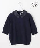【23区/NIJYUSANKU】の【R(アール)】マイクロンメリノウール レース襟 ニット 人気、トレンドファッション・服の通販 founy(ファニー) ファッション Fashion レディースファッション Fashion for Women トップス・カットソー Cut & Sew Tops ニット Knit Tops & Sweaters セーター Sweater, Knitwear タフタ Taffeta, Structured Fabric チュール Tulip, Tulip Motif なめらか Smooth, Silky Texture 人気 Popular, Best Seller バランス Balance, Style Balance バロック Baroque, Baroque Design 半袖 Short Sleeve, Half Sleeve レース Lace, Lace Fabric A/W・秋冬 Autumn/Winter 冬 Winter / This Winter 2025年 2025 2025-2026秋冬・A/W Autumn/Winter 2025–26 AW25–26 thumbnail ネイビー系|ID: prp329100004677656 ipo3291000000033794725