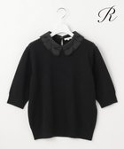 【23区/NIJYUSANKU】の【R(アール)】マイクロンメリノウール レース襟 ニット 人気、トレンドファッション・服の通販 founy(ファニー) ファッション Fashion レディースファッション Fashion for Women トップス・カットソー Cut & Sew Tops ニット Knit Tops & Sweaters セーター Sweater, Knitwear タフタ Taffeta, Structured Fabric チュール Tulip, Tulip Motif なめらか Smooth, Silky Texture 人気 Popular, Best Seller バランス Balance, Style Balance バロック Baroque, Baroque Design 半袖 Short Sleeve, Half Sleeve レース Lace, Lace Fabric A/W・秋冬 Autumn/Winter 冬 Winter / This Winter 2025年 2025 2025-2026秋冬・A/W Autumn/Winter 2025–26 AW25–26 thumbnail ブラック系|ID: prp329100004677656 ipo3291000000033794726