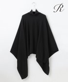 【23区/NIJYUSANKU】の【R(アール)】マイクロンメリノウール ニットケープ ブラック系|ID:prp329100004677668