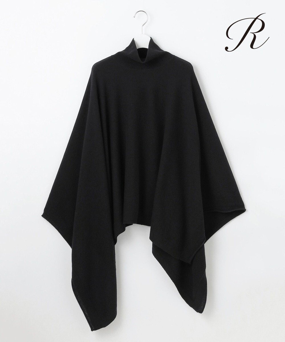 【23区/NIJYUSANKU】の【R(アール)】マイクロンメリノウール ニットケープ インテリア・キッズ・メンズ・レディースファッション・服の通販 founy(ファニー) 　ファッション　Fashion　レディースファッション　Fashion for Women　トップス・カットソー　Cut & Sew Tops　ニット　Knit Tops & Sweaters　ジャケット　Jacket, Outerwear　セーター　Sweater, Knitwear　ドレープ　Drape, Draping Fabric　なめらか　Smooth, Silky Texture　人気　Popular, Best Seller　ハイネック　High Neck, Mock Neck　防寒　Cold Protection, Winter-Ready　A/W・秋冬　Autumn/Winter　冬　Winter / This Winter　おすすめ　Recommended / Our Picks　2025年　2025　2025-2026秋冬・A/W　Autumn/Winter 2025–26 AW25–26　ブラック系|ID: prp329100004677668 ipo3291000000034223417