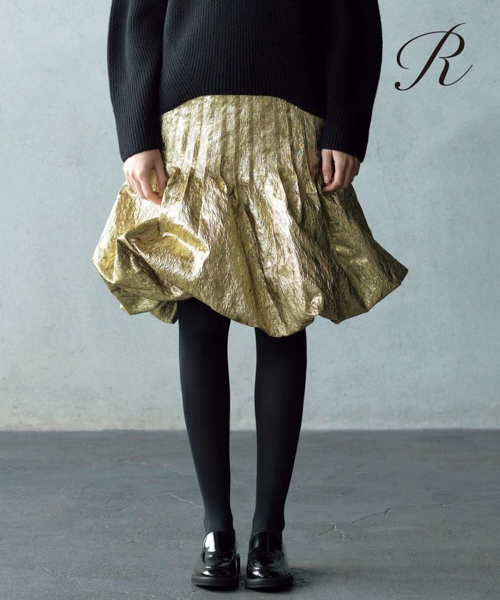 【23区/NIJYUSANKU】の【R(アール)】LIMONTAメタリックジャカード スカート インテリア・キッズ・メンズ・レディースファッション・服の通販 founy(ファニー) https://founy.com/ ファッション Fashion レディースファッション Fashion for Women スカート Skirts イタリア Italy エレガント 上品 Elegant ジャカード／ジャガード Jacquard, Woven Pattern 人気 Popular, Best Seller バランス Balance, Style Balance バルーン Balloon, Balloon Silhouette メタリック Metallic, Shiny Finish A/W・秋冬 Autumn/Winter 冬 Winter / This Winter 2025年 2025 2025-2026秋冬・A/W Autumn/Winter 2025–26 AW25–26 |ID: prp329100004677676 ipo3291000000033794823