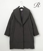 【23区/NIJYUSANKU】の【R(アール)】LIMONTAライトダウン ショールカラーコート ブラック系|ID:prp329100004677677